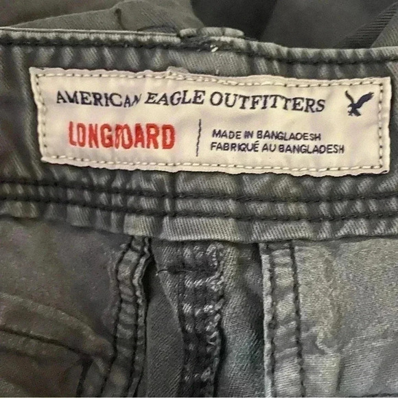 🎈American Eagle Longboard washed black men’s Cargo shorts pants size 30 - Picture 7 of 7